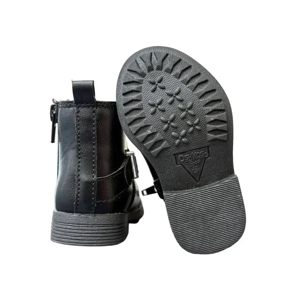 OshKosh B'gosh Dakota Moto Ankle Boots Black
